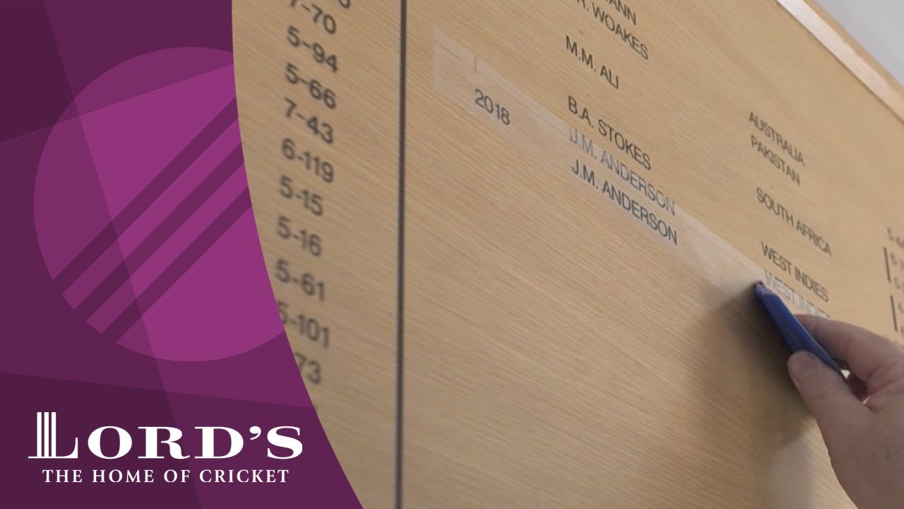 Chris Woakes & Jimmy Anderson on the Honours Boards | Honours Board Legends