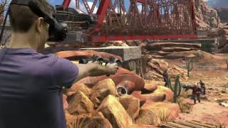 Mixed reality gameplay trailer for virtual shooter arizona sunshine.
the game has been developed by jaywalkers interactive and vertigo
games will...
