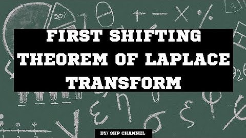 First Shifting Theorem|Laplace Transform|State & Prove In Telugu @SKP telugututorial