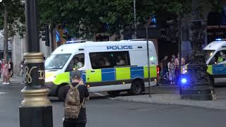 3 Public order police vans