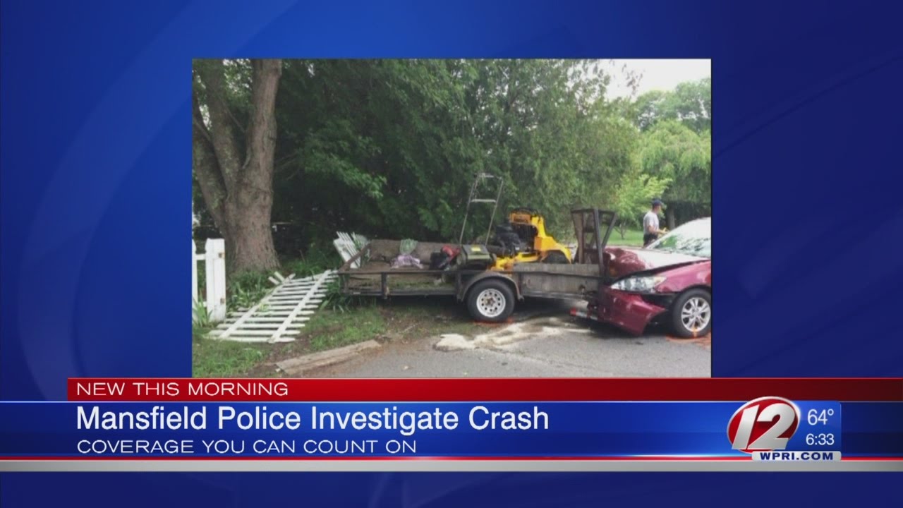 Landscaper injured in Mansfield crash - YouTube