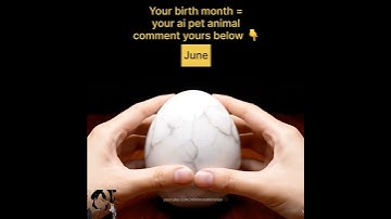 your birth month = your ai pet , comment your birth month below 👇 #aiasmr #veo3