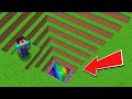 Minecraft NOOB vs PRO: NOOB FOUND DEEPEST RAINBOW BUNKER IN THE VILLAGE Challenge 100% trolling