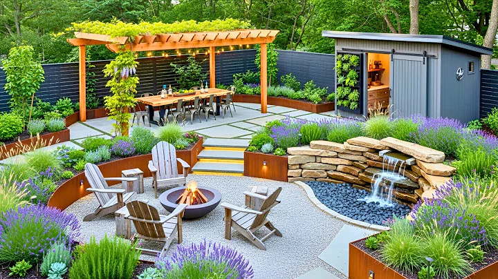 Modern Rustic Backyard Garden Landscaping Ideas to Transform Your Outdoor Space into a Cozy Retreat
