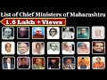 Maharashtra के मुख्यमंत्रियों की सूची (1947-2019) | Chief Ministers of Maharashtra | Learn for Job