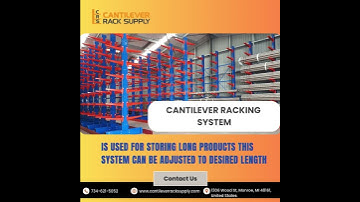Adjustable Cantilever Racks for Long-Product Storage! #StorageSolutions #CantileverRacks #Storage