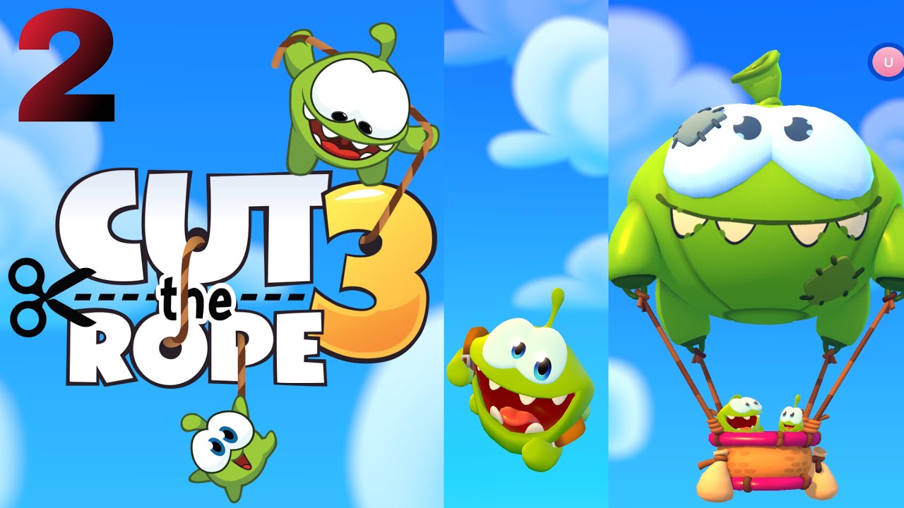 Cut the rope 3 (Part-1) Gameplay II Cute the rope 3 Gameplay II Cut the rope  3 Walkthrough II CTR3 