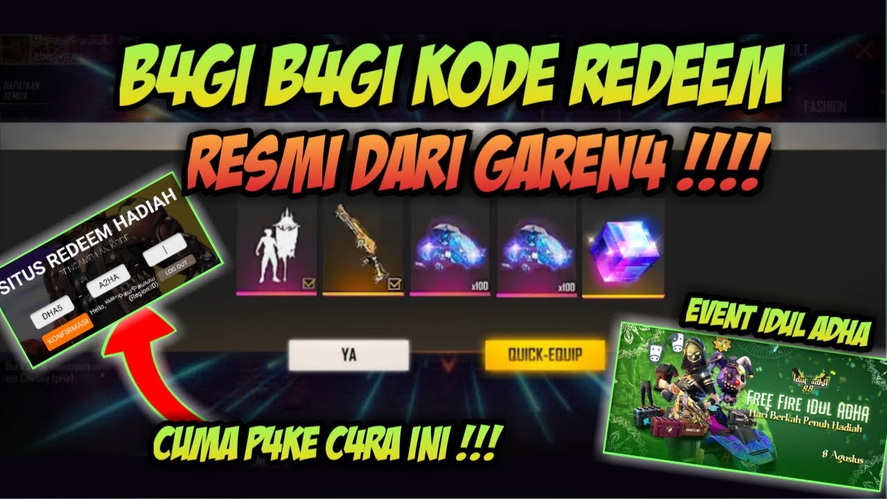 Wow Garena Bagi Bagi Kode Redeem Diam0nd Gr4tls Auto Borong Free Fire