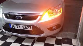 Ford Focus 2,5 Bi̇-Xenon Mercek Montaji Gündüz Fari Uygulamasi