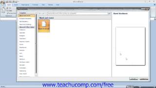 Excel 2007 Tutorial The Excel Environment- 2007 Microsoft Training Lesson 1.4