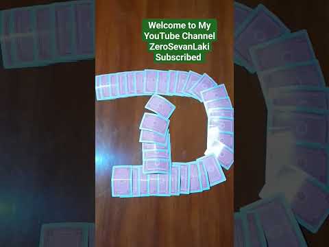 D Letter Domino Cards Tricks #foryou #art #dominoeffect #trending #diy #dominocard #viral