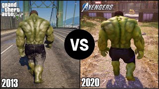 The Hulk Marvel's Avengers VS The Hulk in GTA V | Powers & Abilities Comparison