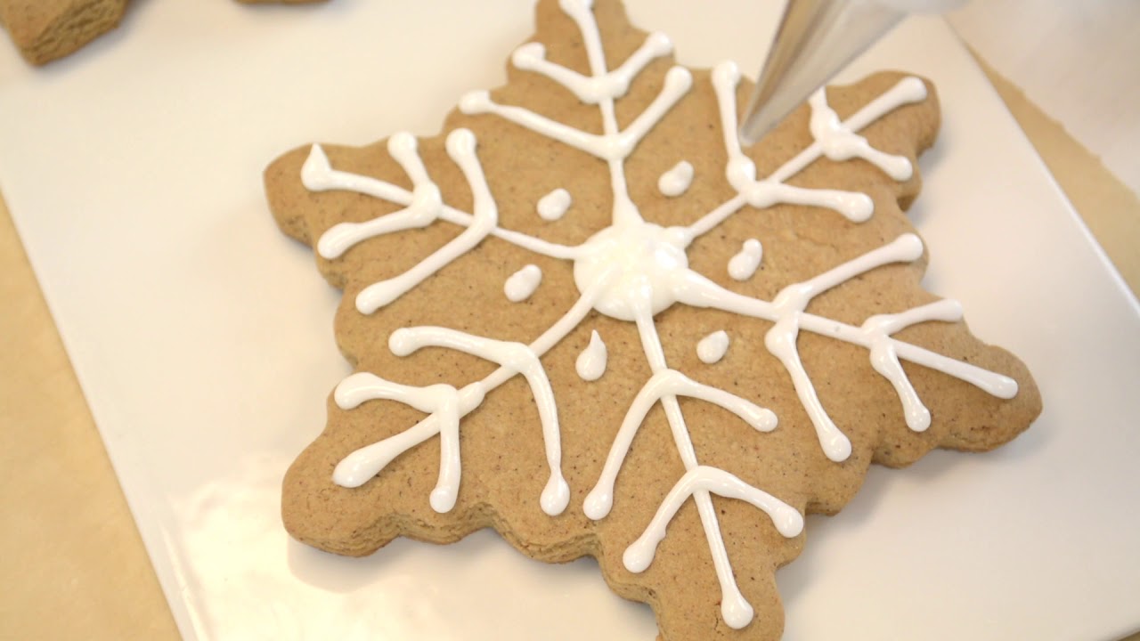 Icing Gingerbread Cookies - YouTube