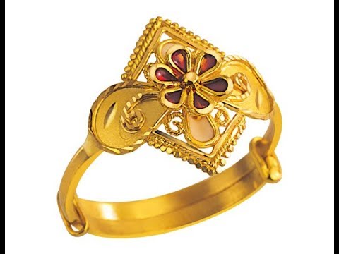 Traditional Gold With Enamol Rings Designs Silver Rings With