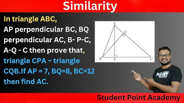 In triangle ABC, AP perpendicular BC, BQ perpendicular AC, B- P-C, A-Q - C then prove that