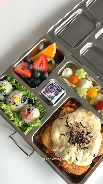 Pack a  Bento for My Daughter - day 17 🍱和我一起做便當#lunchbox #cooking  #bento #asmrvideo  #food