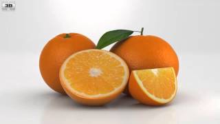 Orange 3D model by 3DModels.org