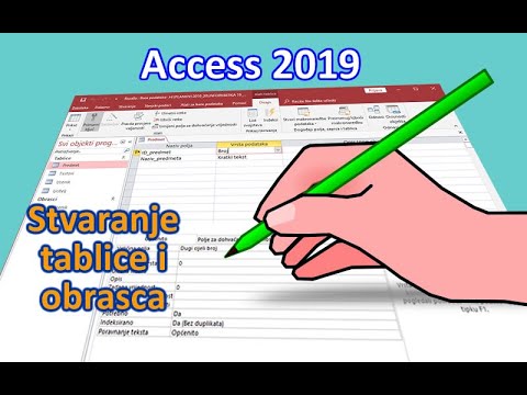 Access 2019 - 1. dio - Stvaranje Tablice i Obrasca