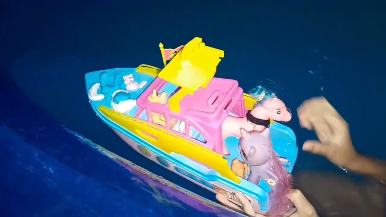Os pôneis foram ao iate 🛥