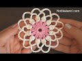 Crochet Easy Flower Round Lace  Motif