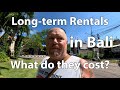 Long term rentals in bali  the real cost