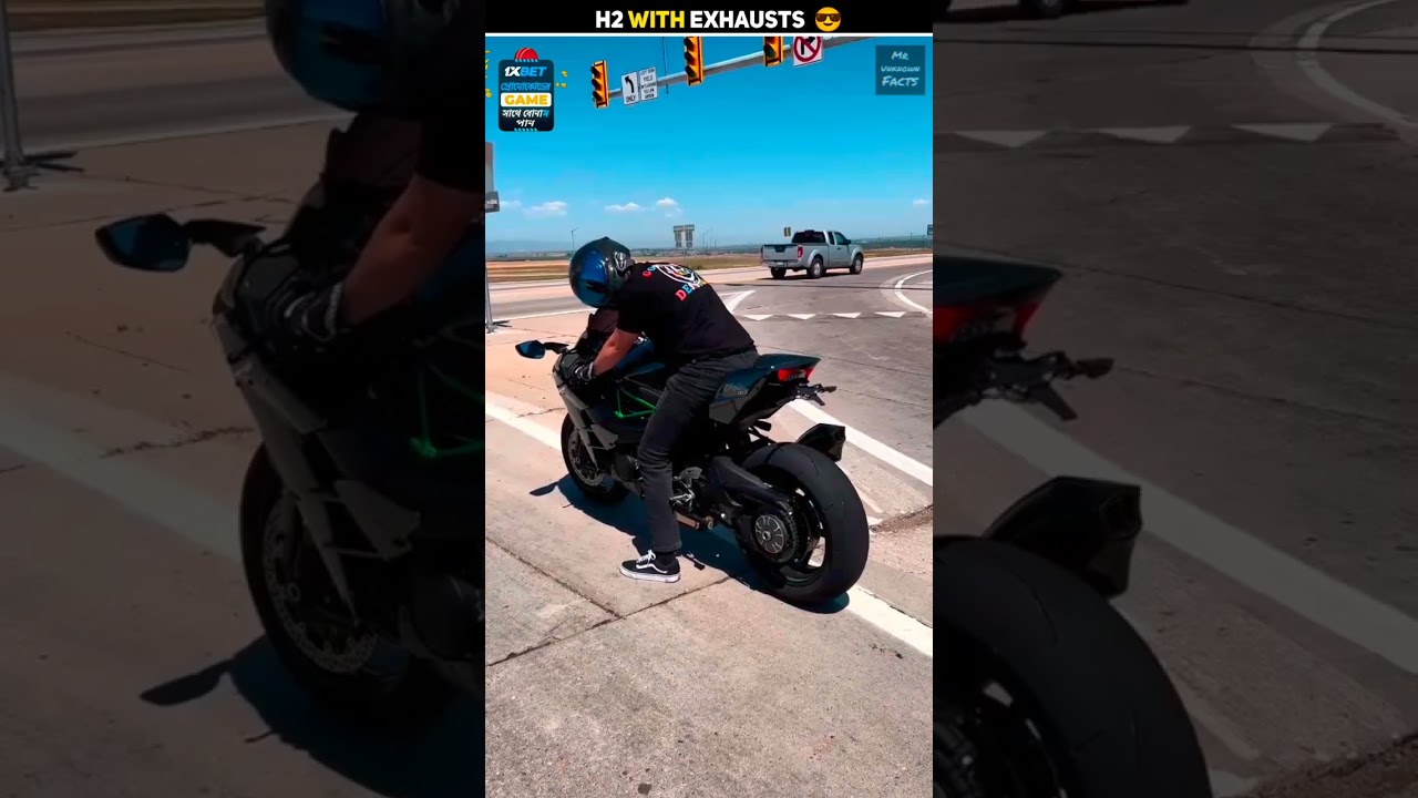 Bikes Sound With Different Exhausts 😵🔥 || H2 🥵 || Mr Unknown Facts || #shorts