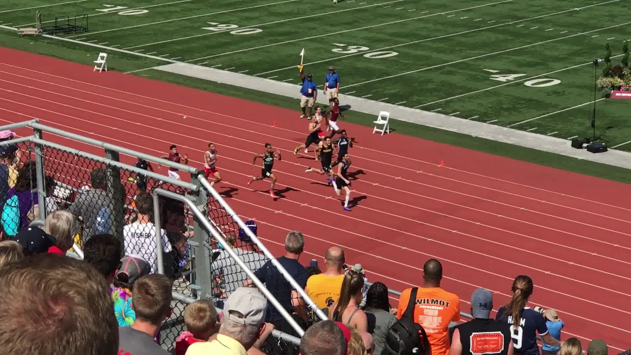 2017 WIAA State Track 200m D1 Boys Finals - YouTube