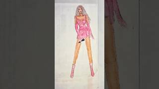 Shakira in Versace ✨ #illustration #shakira #celebrityfashion#versace #fashion#trending #art#shorts