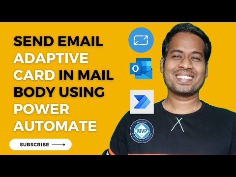 Send Email with Adaptive card in mail body with actionable Buttons using Power Automate