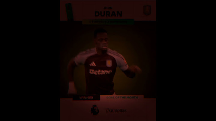 Aston Villa's Jhon Duran scored a spectacular goal against Everton