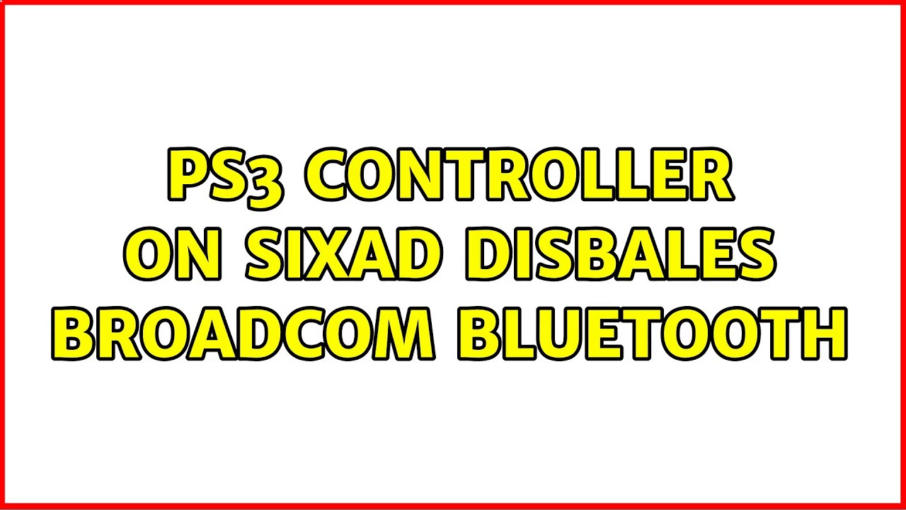 Ubuntu PS3 controller on Sixad disbales Bluetooth (2