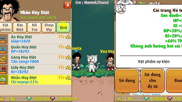 Nro lậu nro kaio sever mới mở test free đồ hủy diệt cải trang chỉ số khủng cho anh em test