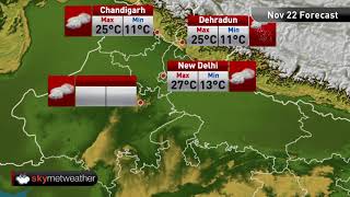 Maximums and minimums for major cities of India on November 22 | Skymet Weather
