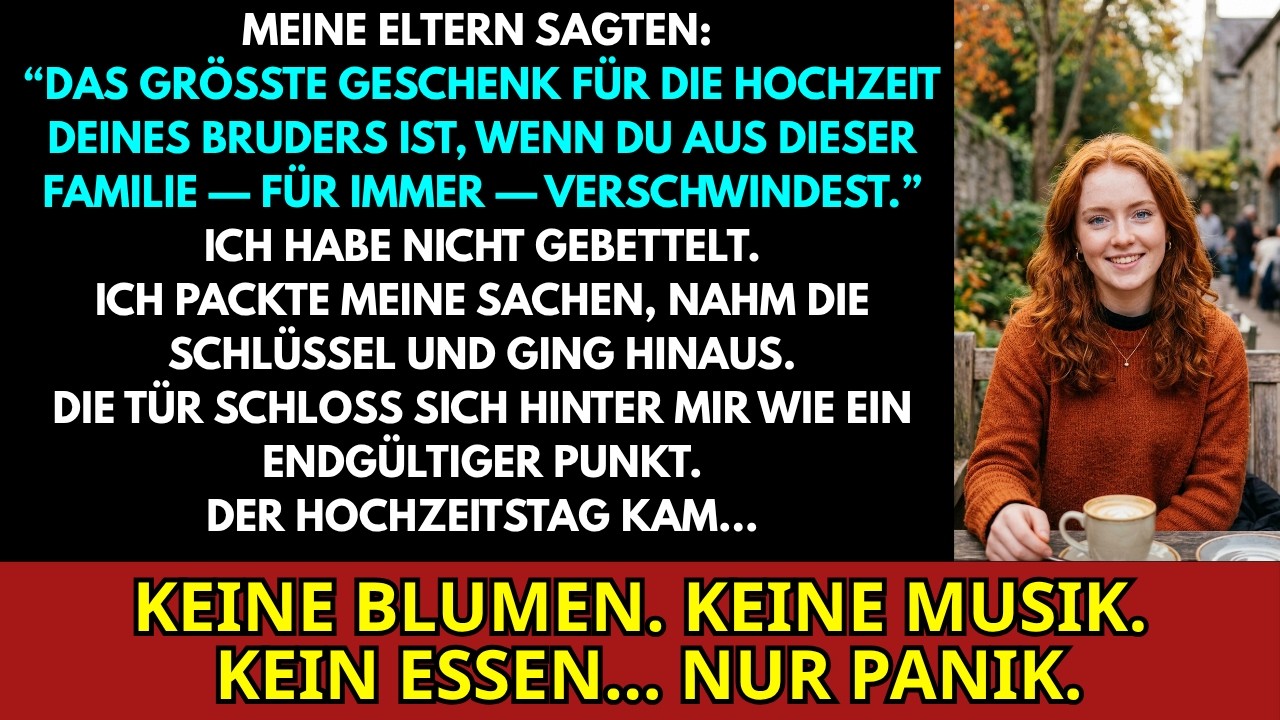 „Das größte Geschenk für die Hochzeit deines Bruders ist, dass du für immer aus dieser Familie verschwindest.“ Meine Mutter sagte das am Esstisch, am Abend vor der Hochzeit meines Bruders. Ich...