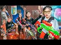 Xgirl studio  mindreading glasses of spies seal x beautiful girl nerf guns battle spies with candy