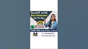 SUMIF with Dropdowns | SumIF Data Validation List sumif formula in excel @msexcelwire
