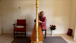 Harpist Regina Ederveen plays Arirang a folk song from Korea on pedalharp
