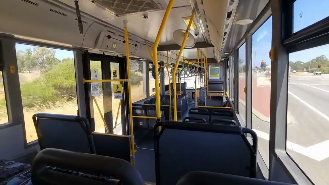 Transperth 1411 - Mercedes-Benz OC500LE CNG - Loud ZF Ecomat kickdown + high speed