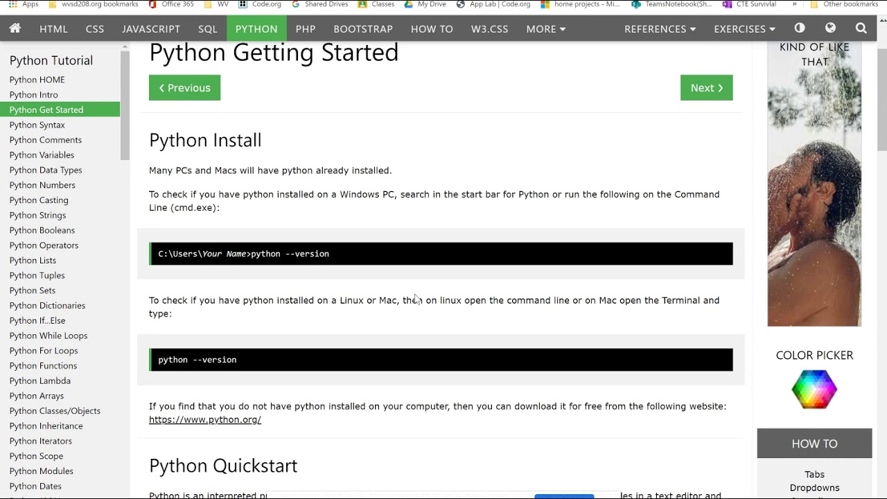 Python W3schools Python Tutorial Part 01 YouTube Python W3schools Python Tutorial Part 01 YouTube