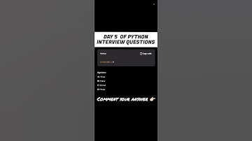 Day 5 | Python Interview prep | Tricky Question #shorts #shortvideo #ytshorts #effectking #trending