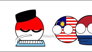 'Ketika Indo menyanyikan lagu kebangsaan barat. Countryball Animation.⚠️Read desk⚠️