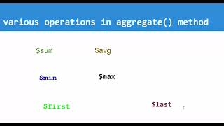 08 Aggregation Framework in MongoDB