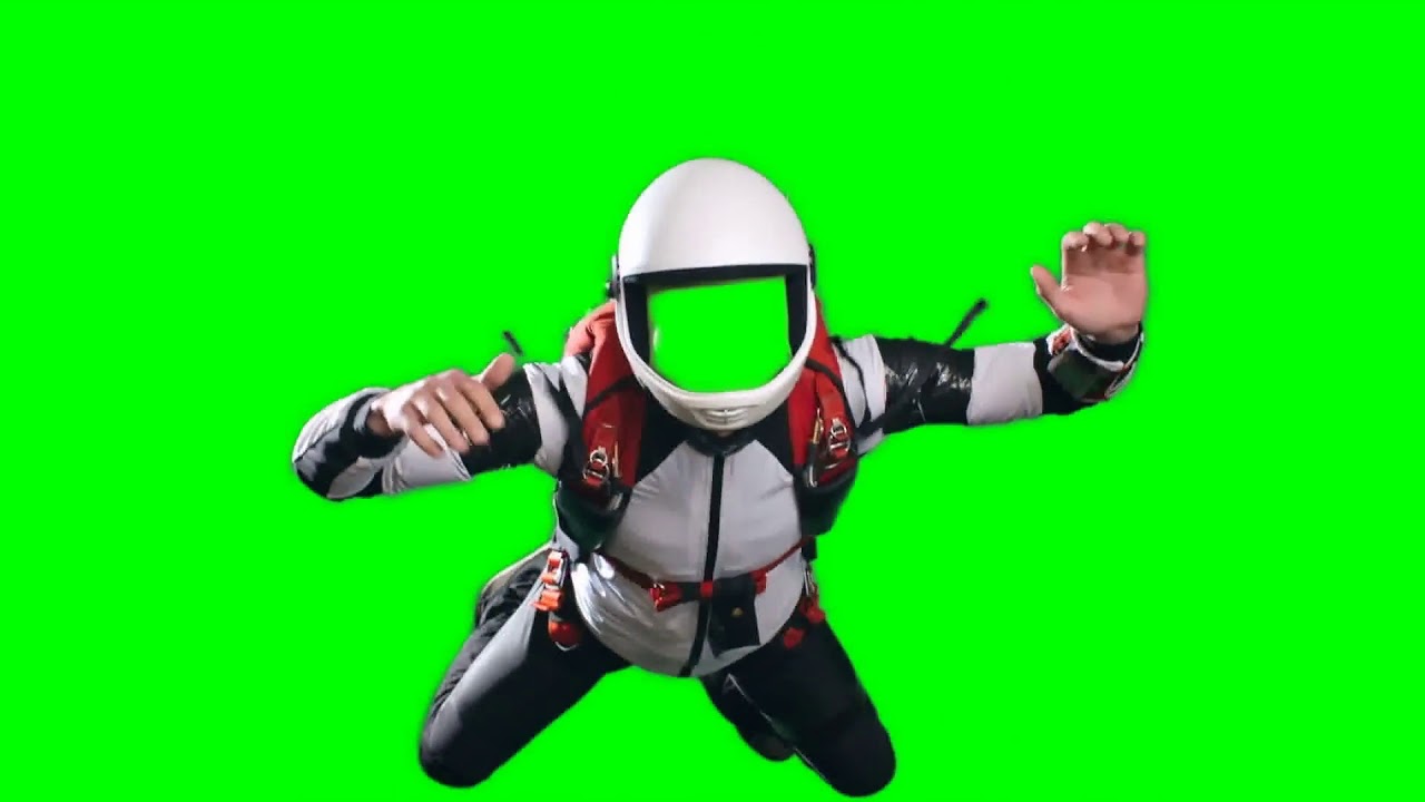 no face template for video editing slow motion shot of skydiver flying