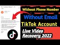How To Recover TikTok Without Phone Number Or Email | TikTok Account Recovery 2022