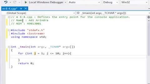 Modul 6-4 Pengulangan for bersarang