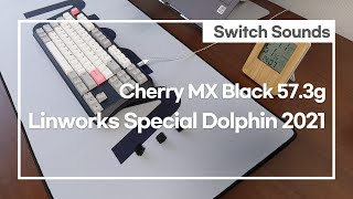 Linworks Special Dolphin 2021 Build  Cherry MX Black + GMK Modern Dolch Light Typing Sounds