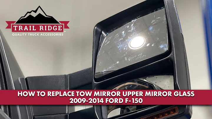 How to Replace Tow Mirror Upper Mirror Glass 2009-2014 Ford F-150
