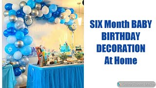 6 MONTH BIRTHDAY PARTY IDEA,SIMPLE N EASY