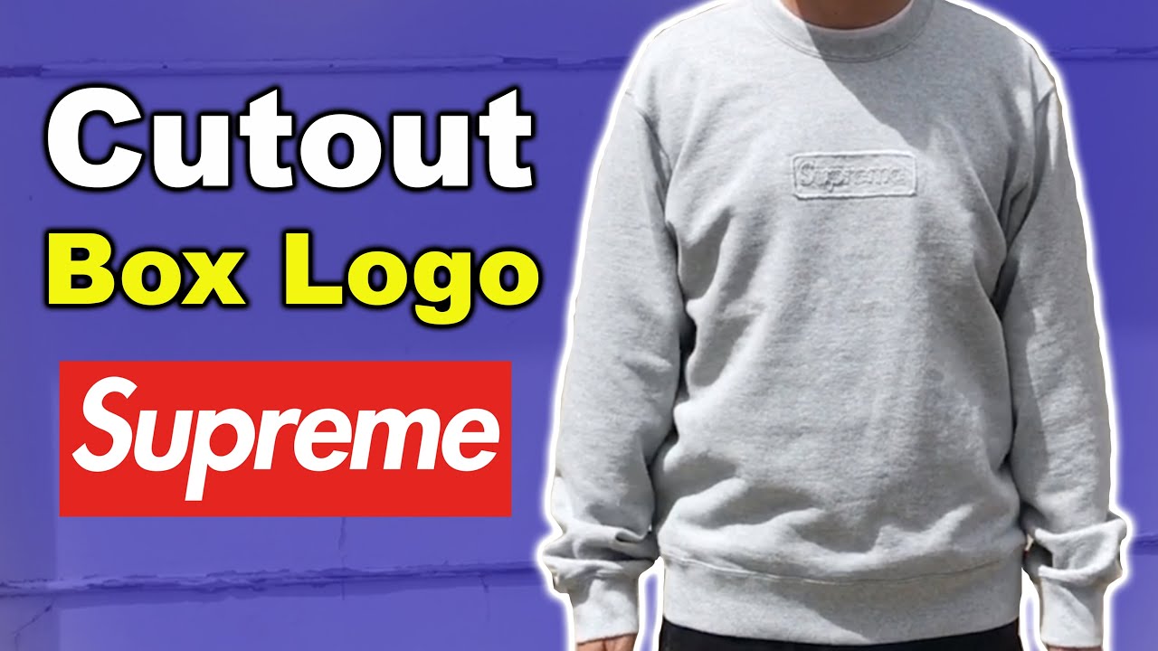 Supreme Cutout Box Logo Crewneck Lサイズ