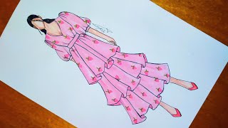 تعلم رسم فستان صيف سهل جدا 3 | Comment dessiner une robe d'été très facilement